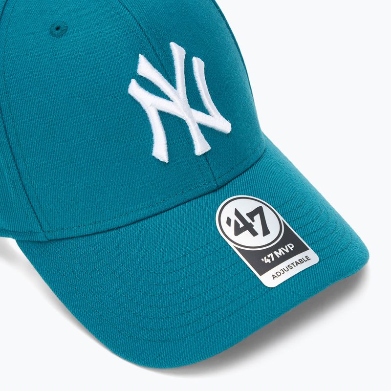 Șapcă 47 Brand MLB New York Yankees MVP dark teal 3