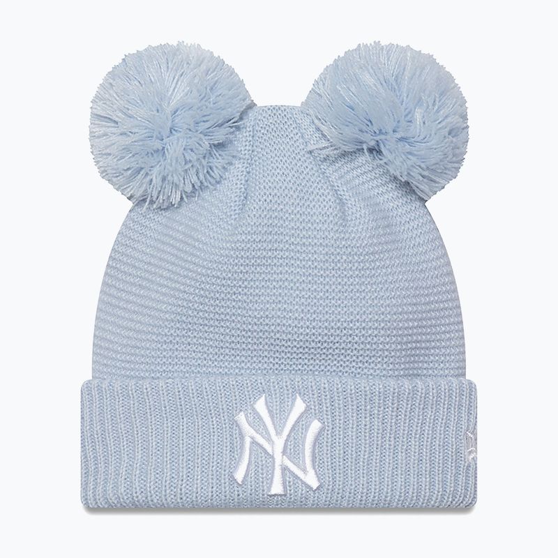 Căciulă de iarnă pentru femei New Era Wmns Double Pom Nyy pastel blue