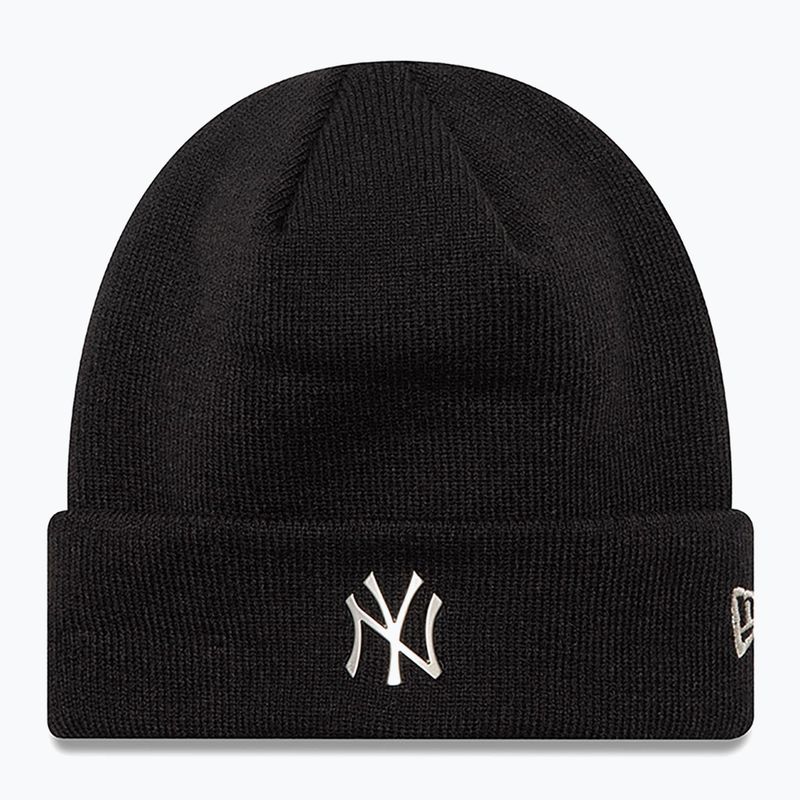 Căciulă de iarnă New Era Metallic Beanie Nyy black