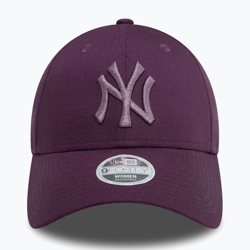 Șapcă pentru femei New Era Metallic 9FORTY New York Yankees dark purple 3
