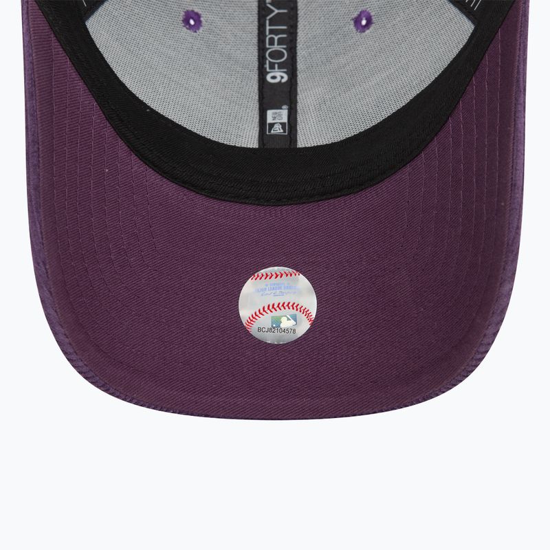 Șapcă New Era Cord 9FORTY Los Angeles Dodgers dark purple 5