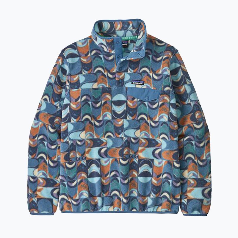 Bluză de trekking pentru femei Patagonia LW Synch Snap-T P/O swallowtail geo/still blue 3