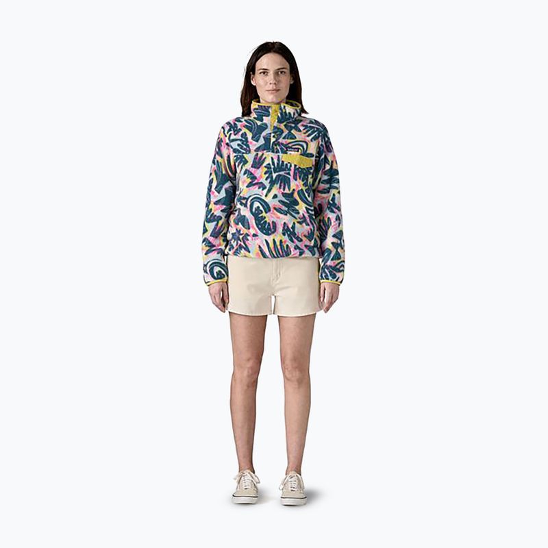 Bluză de trekking pentru femei Patagonia LW Synch Snap-T P/O wild botanist/tidal teal 2