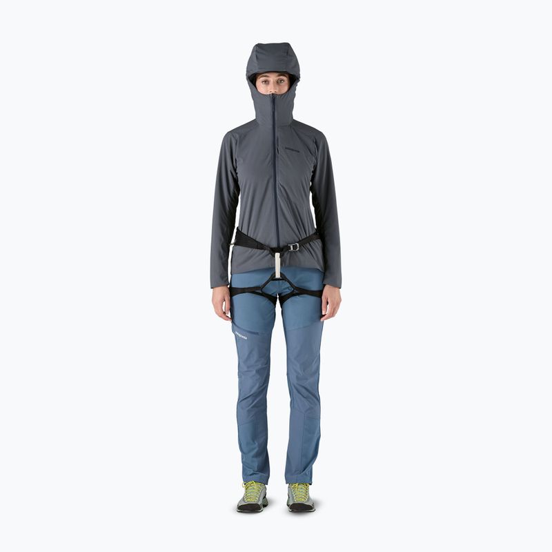 Jachetă hibrid pentru femei Patagonia Nano-Air Ultralight cu fermoar complet și glugă, culoarea albastru închis 2