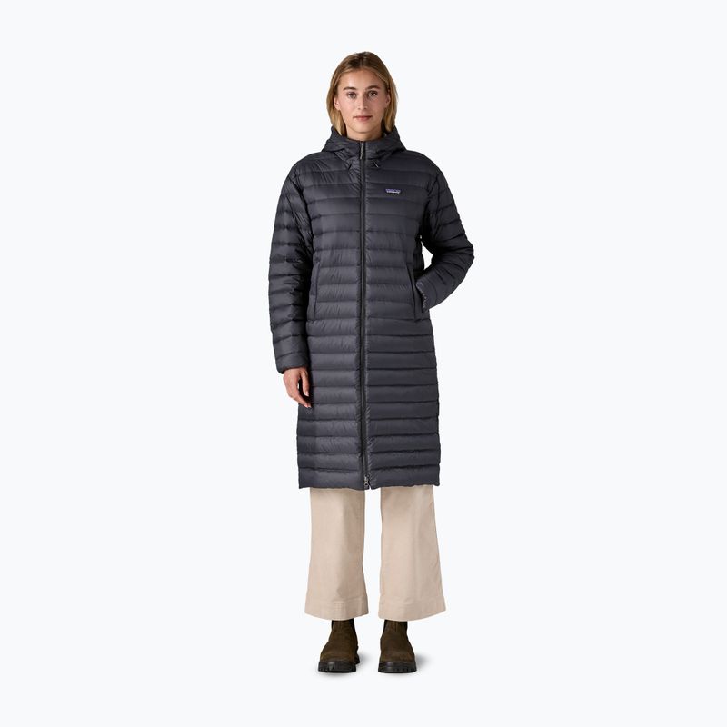 Geacă de puf pentru femei Patagonia Recycled Down Sweater Parka neagră 2