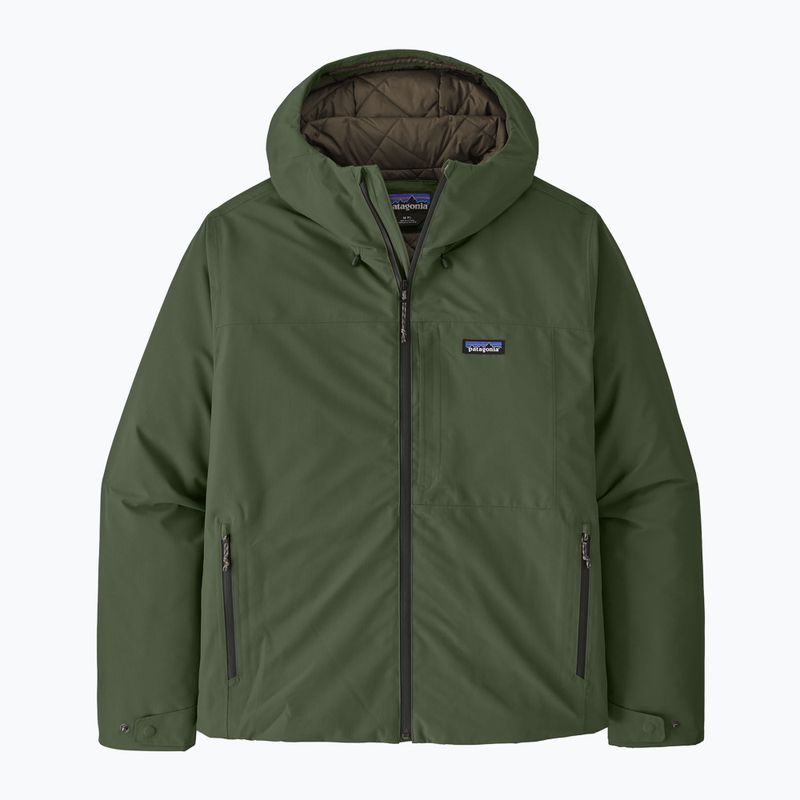 Geacă cu puf pentru bărbați Patagonia Windshadow terrain green