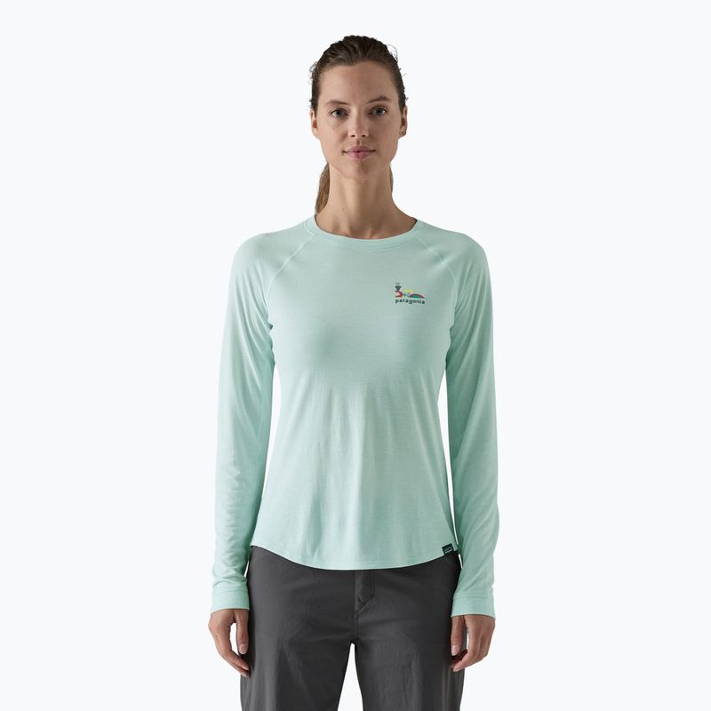 Femei Patagonia Capilene Cool Trail Longsleeve Graphic pierde-l /wispy verde