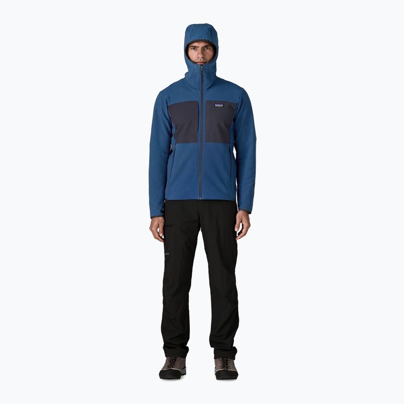 Geacă softshell pentru bărbați Patagonia R2 TechFace Hoody clement blue 2