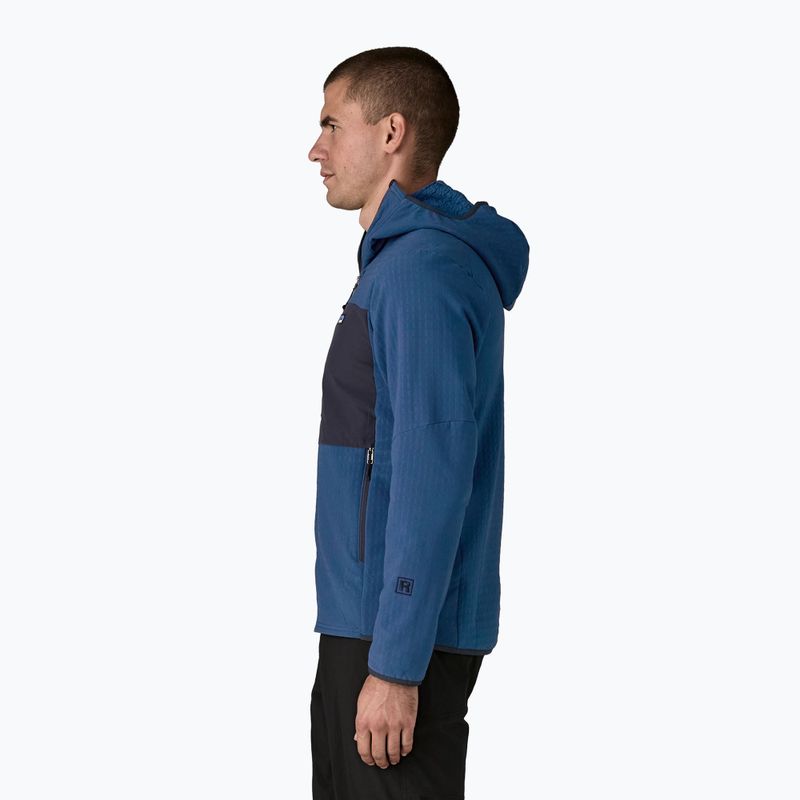 Geacă softshell pentru bărbați Patagonia R2 TechFace Hoody clement blue 4