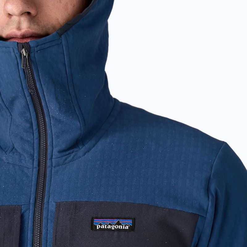 Geacă softshell pentru bărbați Patagonia R2 TechFace Hoody clement blue 6