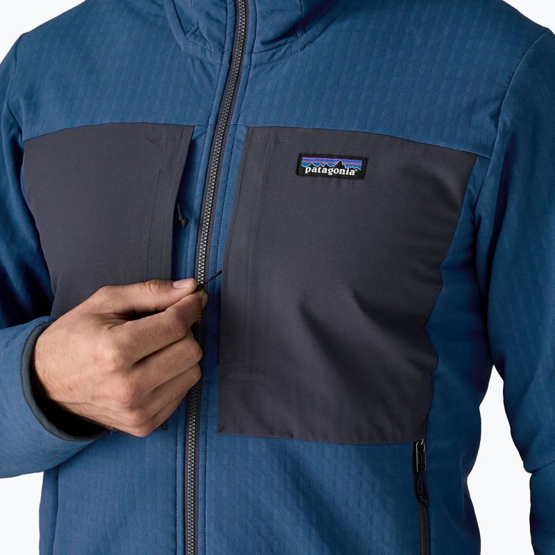 Geacă softshell pentru bărbați Patagonia R2 TechFace Hoody clement blue 7