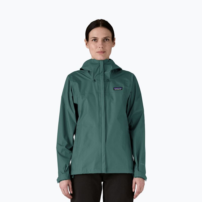 Geacă de ploaie pentru femei Patagonia Torrentshell 3L Rain cascade green