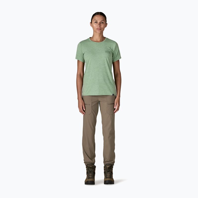 Tricou pentru femei Patagonia Cap Cool Daily Graphic Shirt strataspire / ellwood green x-dye 2