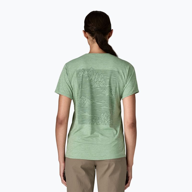 Tricou pentru femei Patagonia Cap Cool Daily Graphic Shirt strataspire / ellwood green x-dye 3