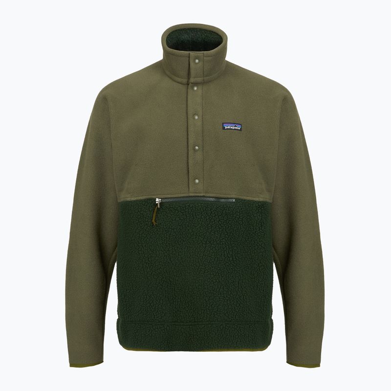 Bluză de trekking pentru bărbați Patagonia Retro Pile 1 / 2 Snap P / O old growth green 8
