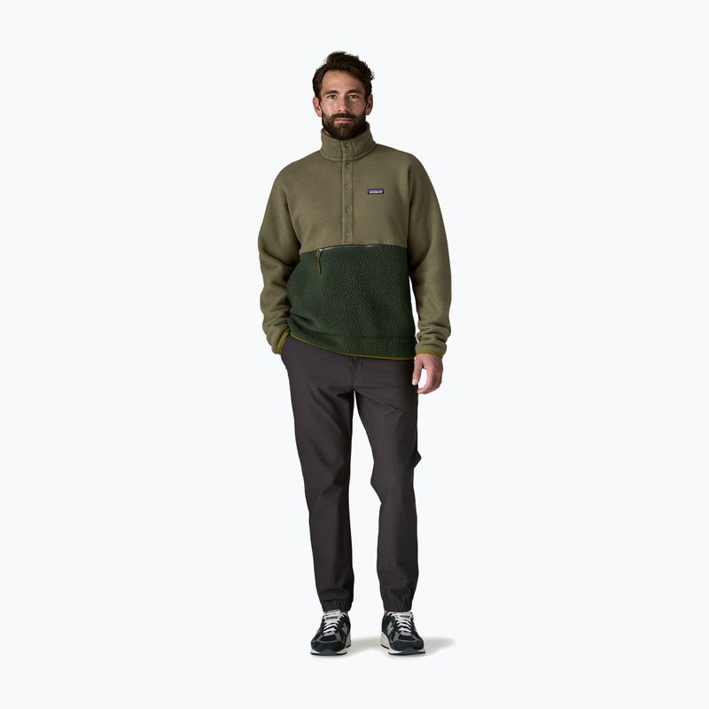 Bluză de trekking pentru bărbați Patagonia Retro Pile 1 / 2 Snap P / O old growth green 2