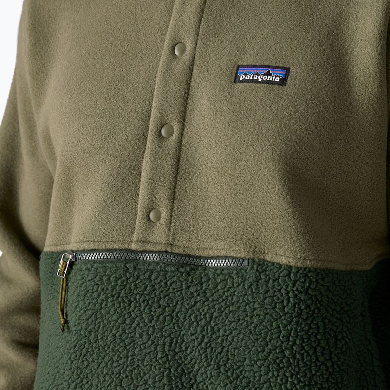 Bluză de trekking pentru bărbați Patagonia Retro Pile 1 / 2 Snap P / O old growth green 6