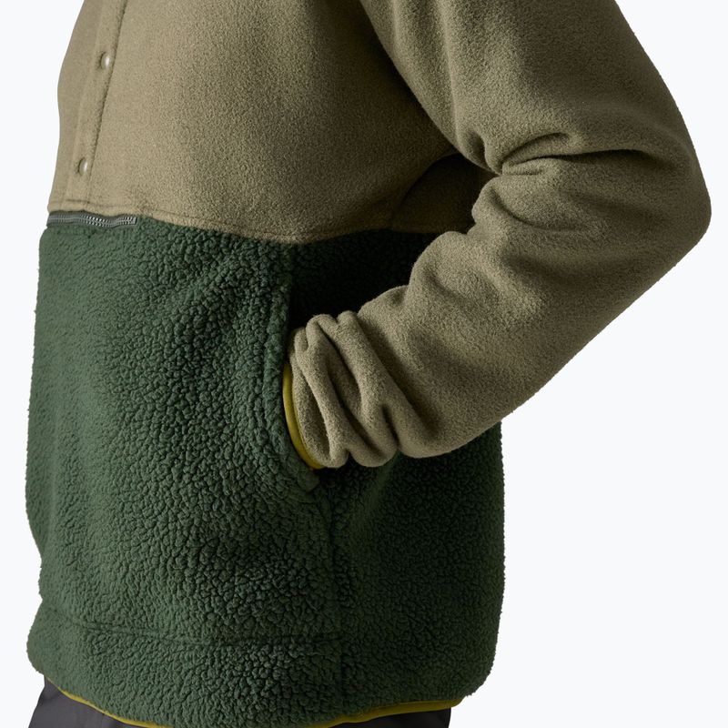 Bluză de trekking pentru bărbați Patagonia Retro Pile 1 / 2 Snap P / O old growth green 7