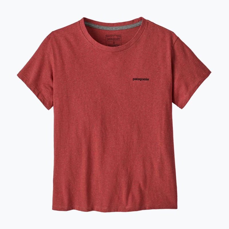 Tricou pentru femei Patagonia P-6 Logo Responsibili-Tee potters red 3