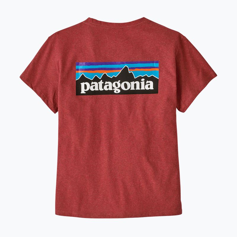 Tricou pentru femei Patagonia P-6 Logo Responsibili-Tee potters red 4