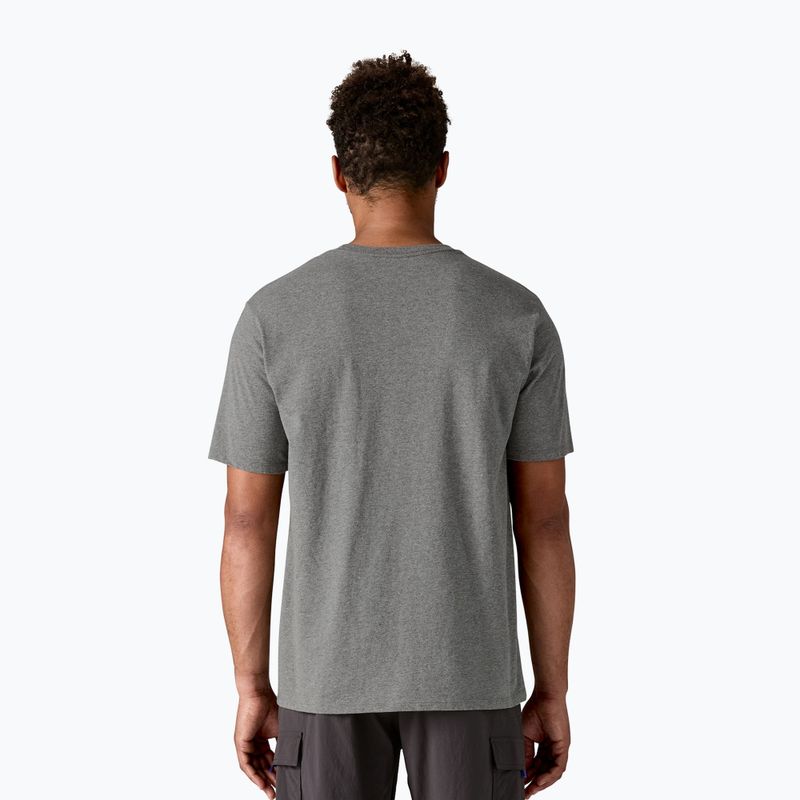 Tricou pentru bărbați Patagonia Fitz Roy Icon Responsibili-Tee gravel heather 2