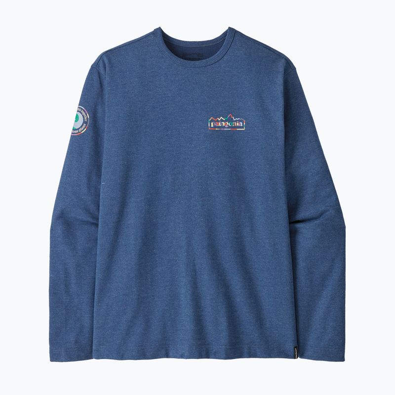 Bluză pentru bărbați Patagonia Lightweight Unity Fitz Wildrise Crew clement blue 5