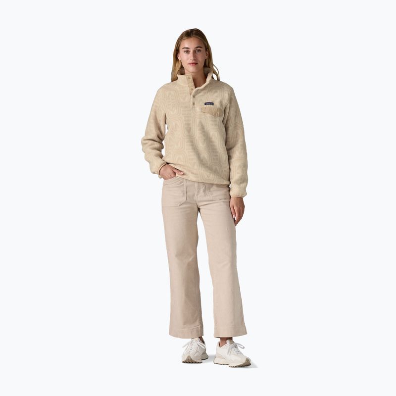 Bluză de trekking pentru femei Patagonia LW Synch Snap-T P / O flow: dyno white 2