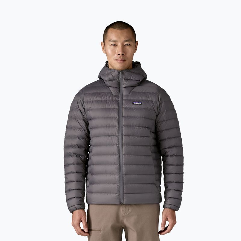 Geacă de puf pentru bărbați Patagonia Down Sweater Hoody forge grey w/forge grey