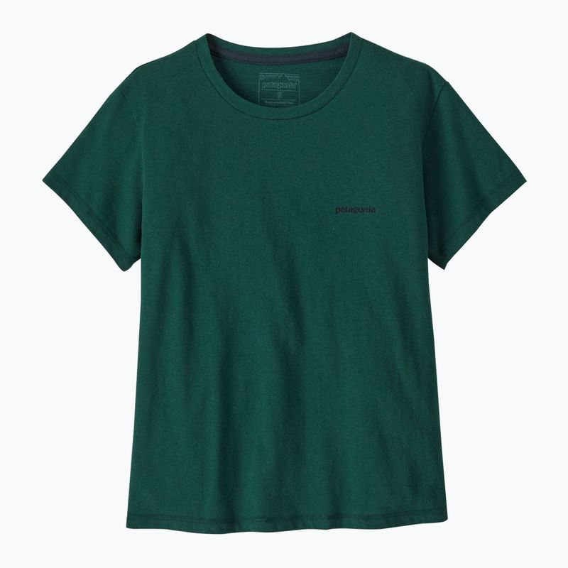 Tricou pentru femei Patagonia P-6 Logo Responsibili-Tee cascade green 3
