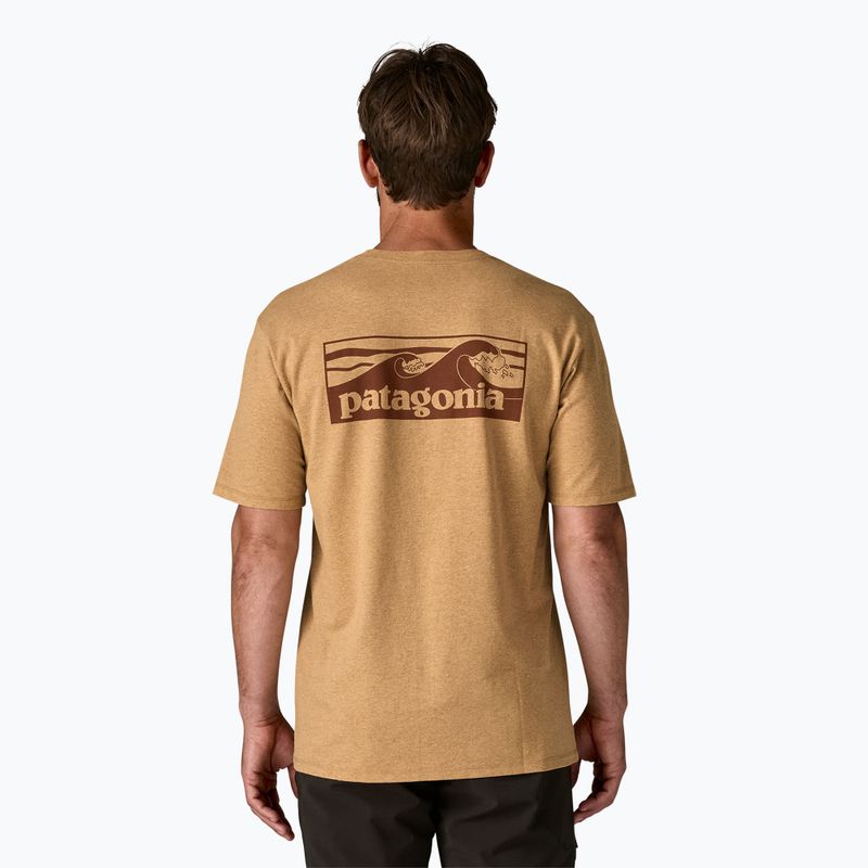 Tricou pentru bărbați Patagonia Boardshort Logo Pocket Responsibili talon gold 2