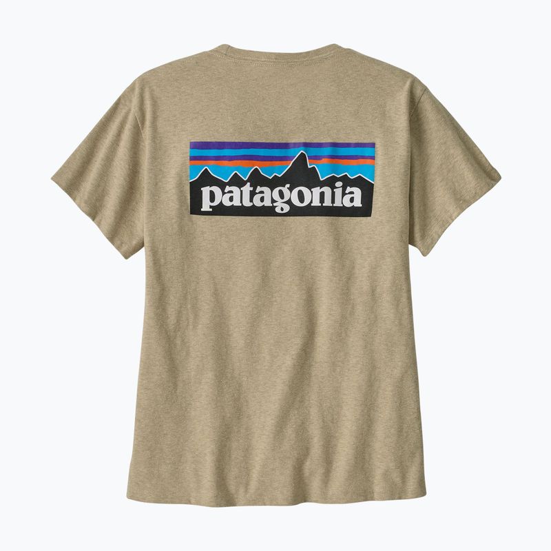 Tricou pentru femei Patagonia P-6 Logo Responsibili-Tee pumice 2