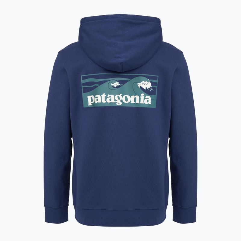 Bluză pentru bărbați Patagonia Boardshort Logo Uprisal Hoody clement blue 2