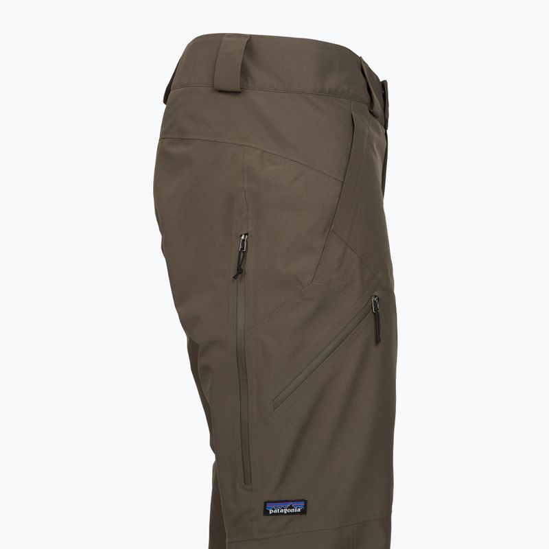 Pantaloni de schi pentru bărbați Patagonia Insulated Powder Town merlow brown 3
