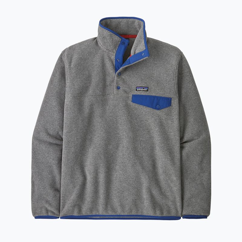 Bluză de trekking pentru bărbați Patagonia LW Synch Snap-T P / O nickel w / clement blue