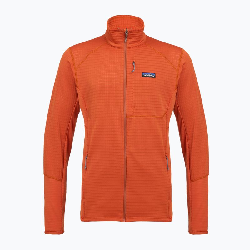 Bluză fleece pentru bărbați Patagonia R1 Hybrid coal orange