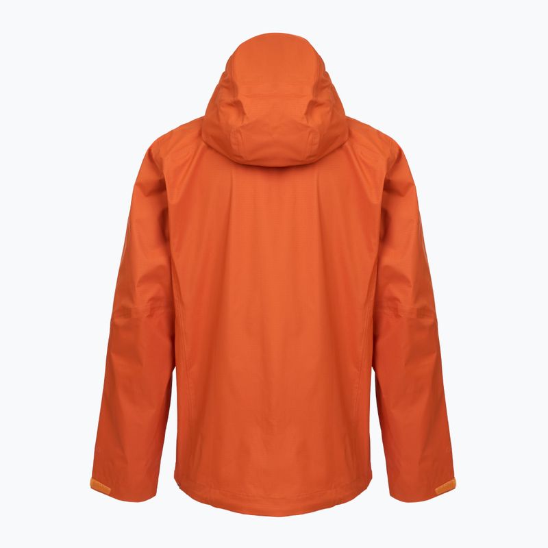 Geacă de ploaie pentru bărbați Patagonia Granite Crest Rain coal orange 2