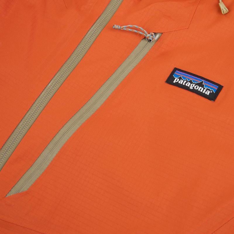 Geacă de ploaie pentru bărbați Patagonia Granite Crest Rain coal orange 3
