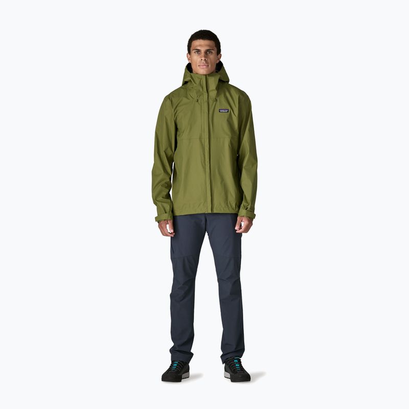 Geacă de ploaie pentru bărbați Patagonia Torrentshell 3L Rain caper green 2