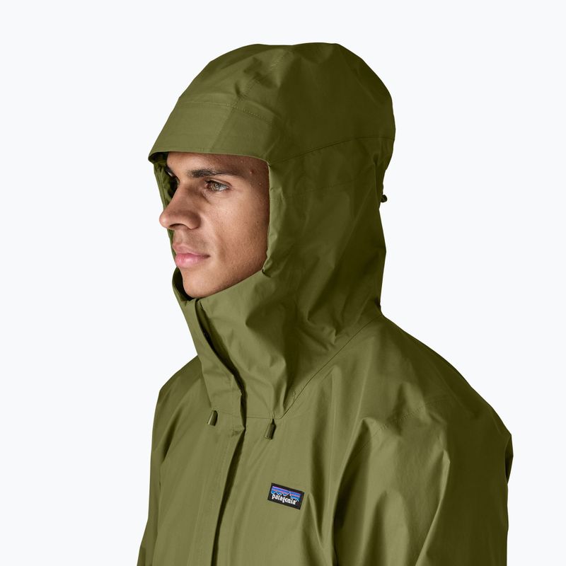 Geacă de ploaie pentru bărbați Patagonia Torrentshell 3L Rain caper green 5