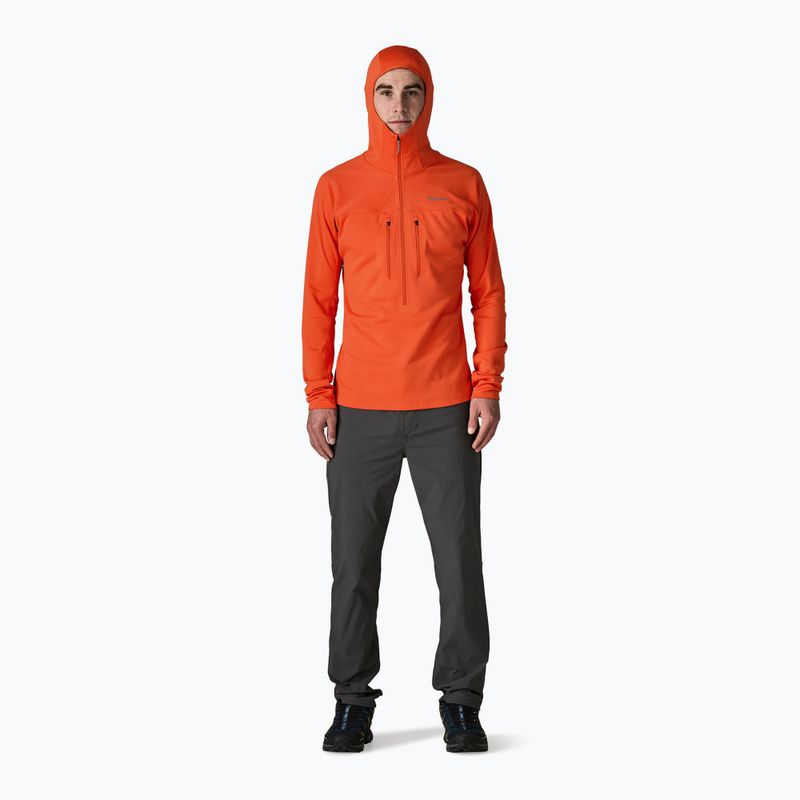 Bluză pentru bărbați Patagonia R1 Ultralight Hoody coal orange 2