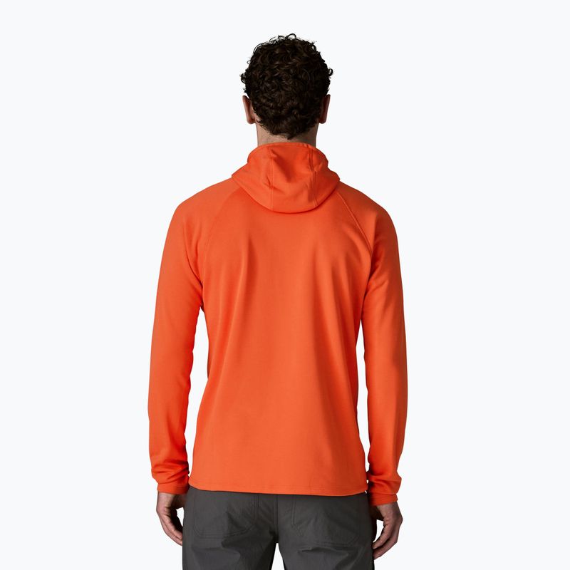 Bluză pentru bărbați Patagonia R1 Ultralight Hoody coal orange 3