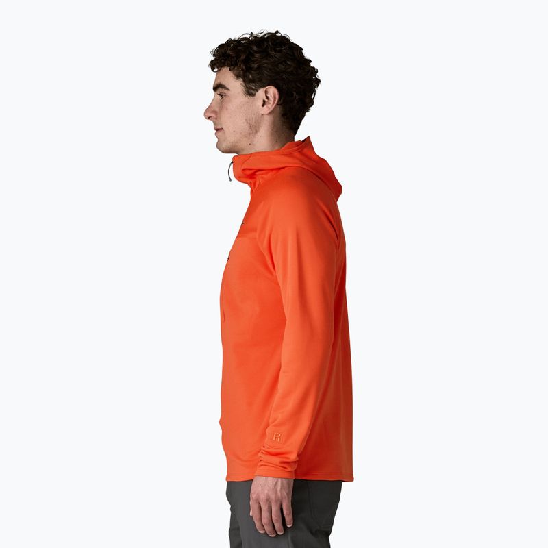 Bluză pentru bărbați Patagonia R1 Ultralight Hoody coal orange 4