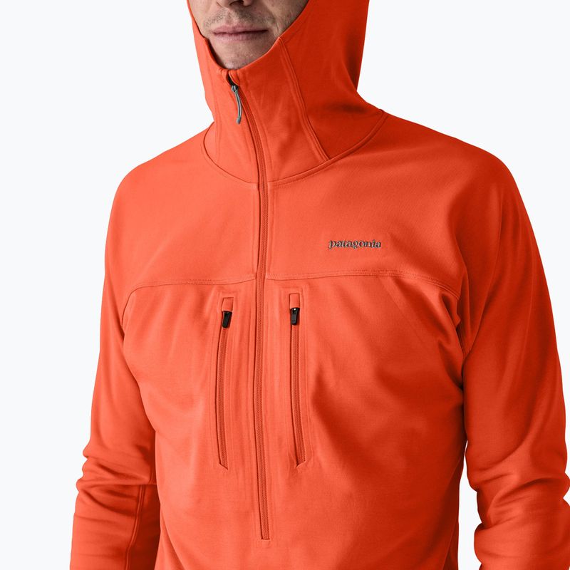 Bluză pentru bărbați Patagonia R1 Ultralight Hoody coal orange 6