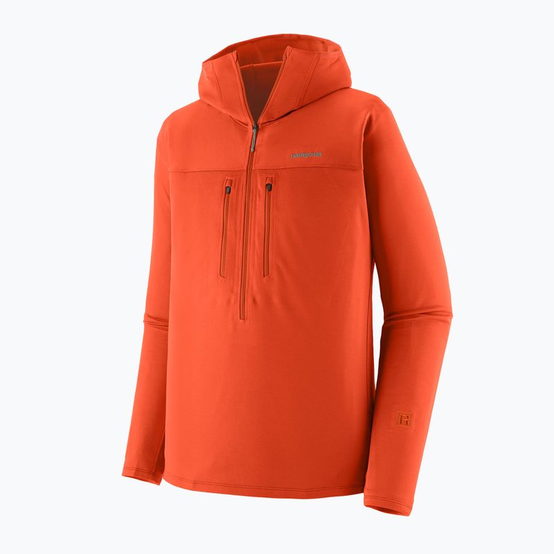 Bluză pentru bărbați Patagonia R1 Ultralight Hoody coal orange 14