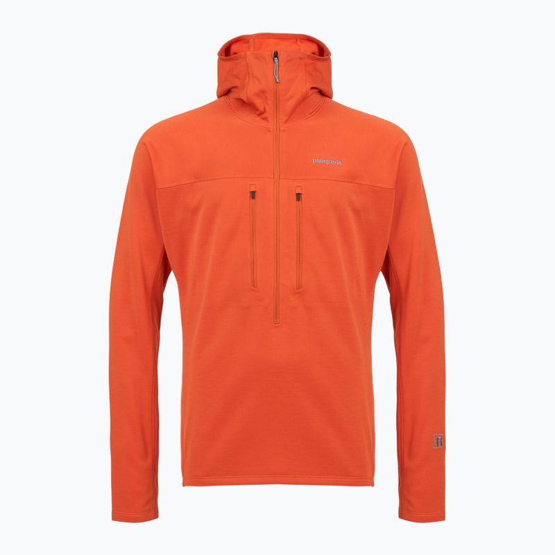 Bluză pentru bărbați Patagonia R1 Ultralight Hoody coal orange 10