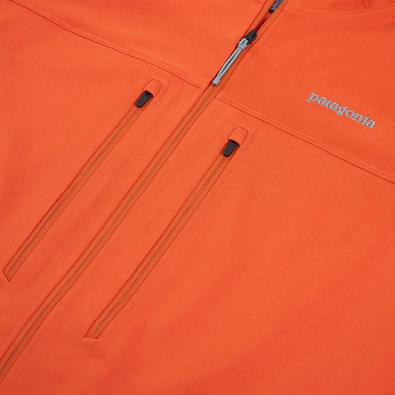 Bluză pentru bărbați Patagonia R1 Ultralight Hoody coal orange 12