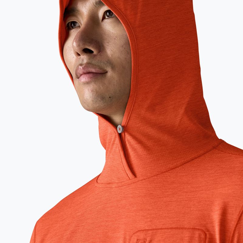 Bluză pentru bărbați Patagonia Capilene Cool Sun Hoody coal orange/light coal orange x-dye 6