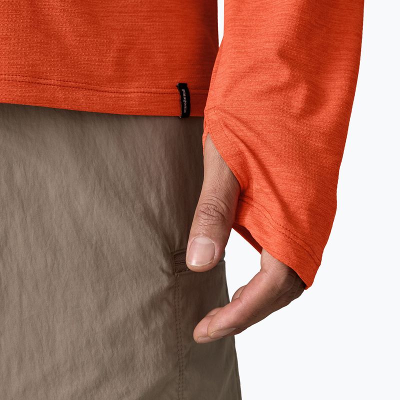Bluză pentru bărbați Patagonia Capilene Cool Sun Hoody coal orange/light coal orange x-dye 8