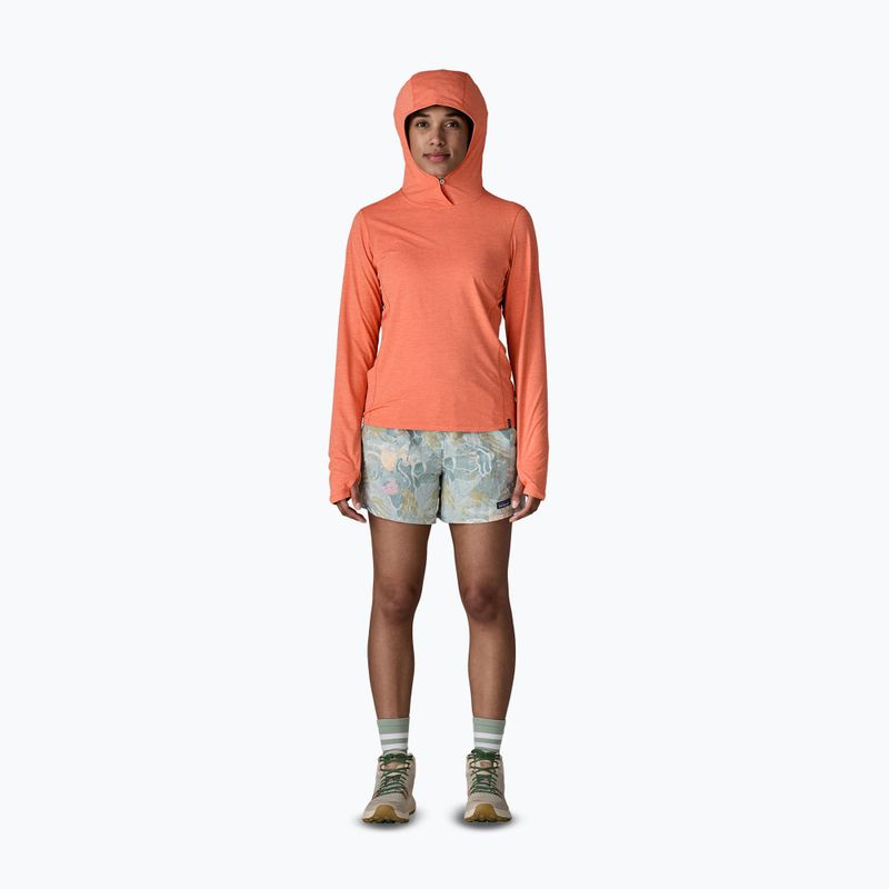 Bluză damă Patagonia Capilene Cool Sun Hoody mellow melon/peach sherbet x-dye 2