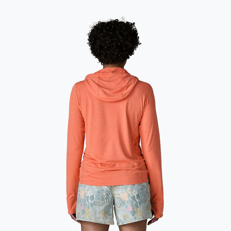 Bluză pentru femei Patagonia Capilene Cool Sun Hoody mellow melon/peach sherbet x-dye 3
